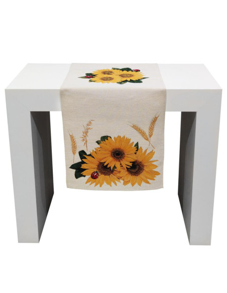 EMILY RUNNER 45 X 140 CM IN GOBELIN - SUNFLOWERS