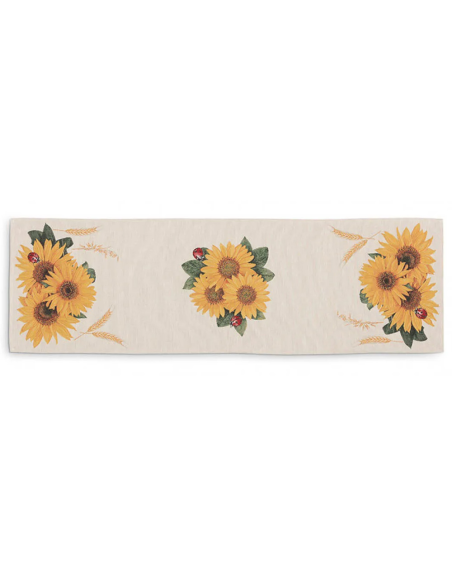 EMILY RUNNER 45 X 140 CM IN GOBELIN - SUNFLOWERS