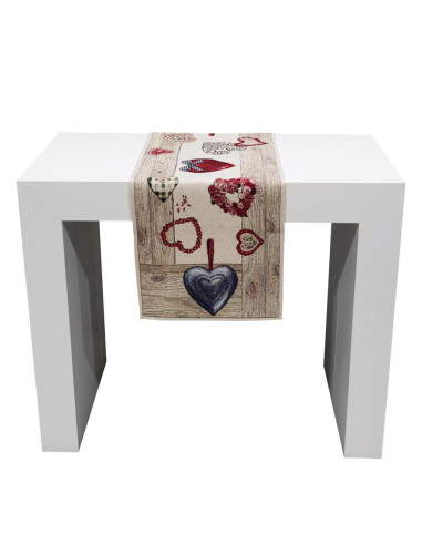 HESTA RUNNER 35 X 100 CM IN GOBELIN - HEART