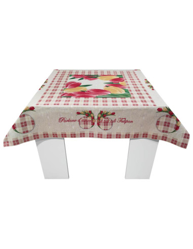 EMILY COPRITAVOLO 4 POSTI IN GOBELIN - TULIPANI