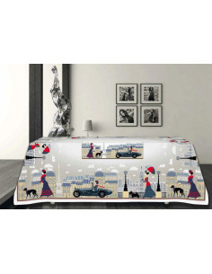 TAG HOUSE TOVAGLIA IN CONTONE STAMPATO - LADY