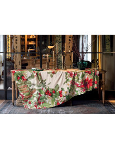 TAG HOUSE TOVAGLIA NATALIZIA IN CONTONE STAMPATO - NATALIE