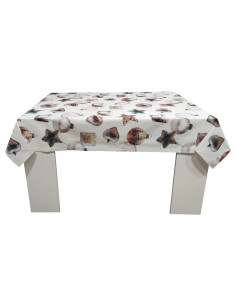 TAG HOUSE TOVAGLIA NATALIZIA IN COTONE STAMPATO - CANDELORA