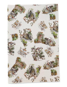 TAG HOUSE STROFINACCIO 50 X 75 CM IN STAMPATO IN COTONE -...