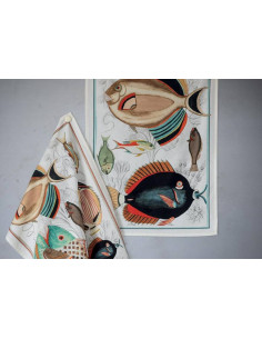 TAG HOUSE STROFINACCIO 58 X 80 CM IN PANAMA DI COTONE - FISH