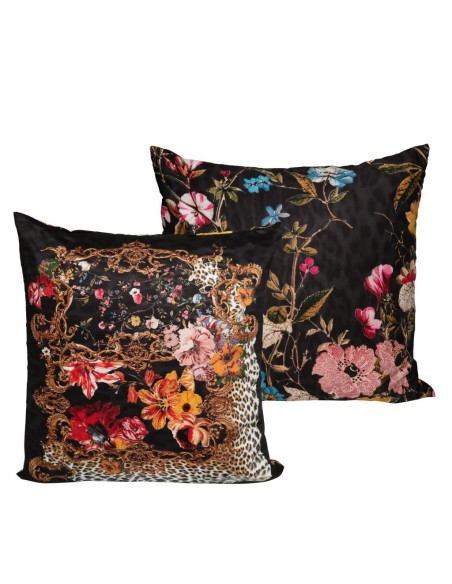 ROBERTO CAVALLI TRAPUNTA MATRIMONIALE CON 2 CUSCINI ARREDO - FRAME FLOWERS