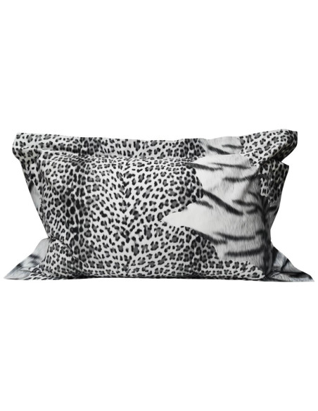 ROBERTO CAVALLI SET 2 FEDERE PER GUANCIALI 50 X 80 CM - TIGER LEOPARD