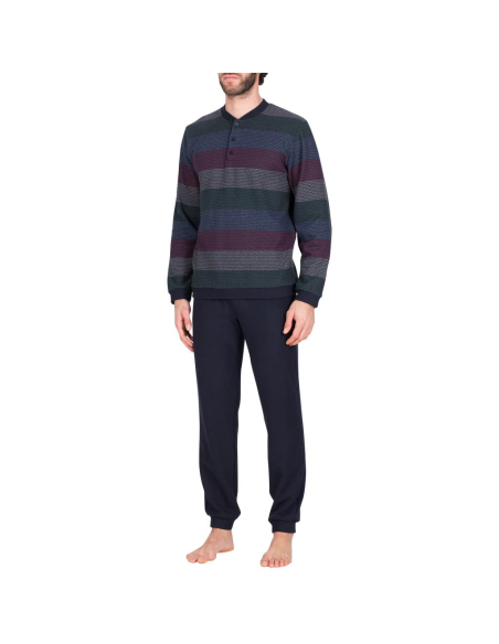 JULIPET PIGIAMA UOMO SERAFINO MANICA LUNGA E PANTALONE LUNGO - DOBBIACO