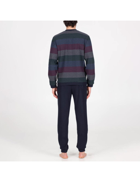 JULIPET PIGIAMA UOMO SERAFINO MANICA LUNGA E PANTALONE LUNGO - DOBBIACO