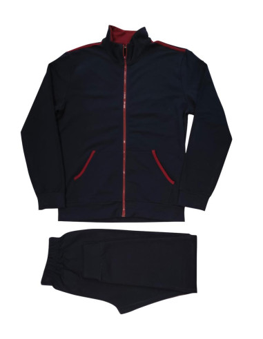 JULIPET PIGIAMA UOMO TUTA CON ZIP MANICA LUNGA...