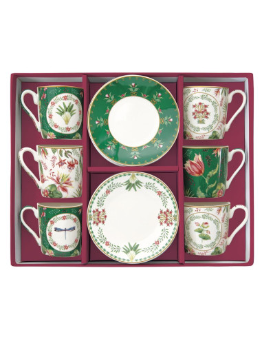 EASY LIFE SET 6 TAZZE CAFFÈ CON PIATTINO 100 ML...