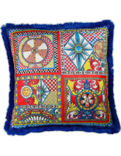 BACI MILANO CUSCINO ARREDO IN VELLUTO 60 X 60 CM - SOLE MIO 2