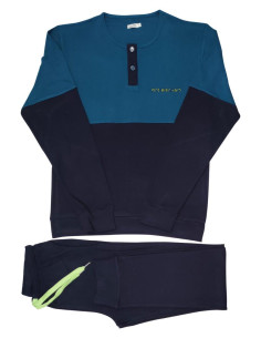 FERRUCCI PIGIAMA UOMO SERAFINO MANICA LUNGA E PANTALONE -... 2