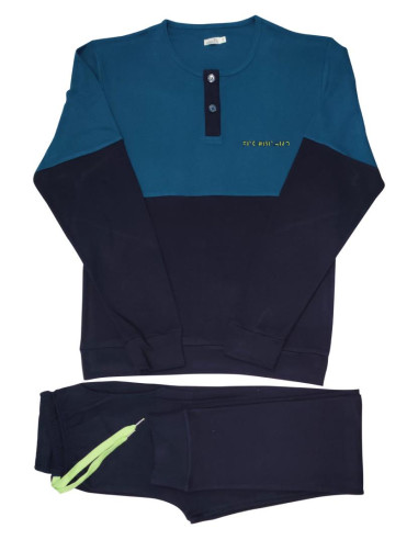 FERRUCCI PIGIAMA UOMO SERAFINO MANICA LUNGA E...