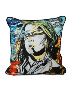 BACI MILANO CUSCINO ARREDO IN VELLUTO BRIGITTE - STREET ART