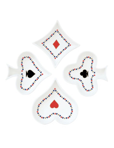 EASY LIFE SET 4 CIOTOLE Ø10,5 CM - CASINO' ROYALE