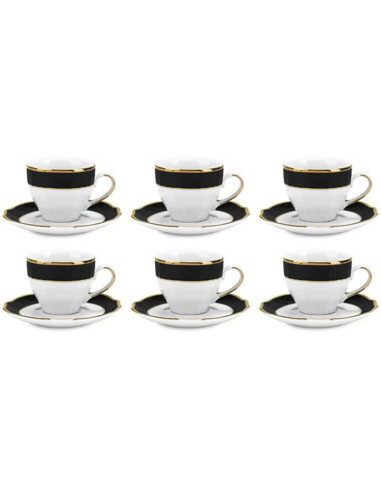 FADE SET 6 TAZZE CAFFÈ CON PIATTINO 90 ML -...