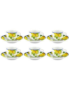 FADE SET 6 TAZZE CAFFÈ CON PIATTINO 90 ML - SORAYA