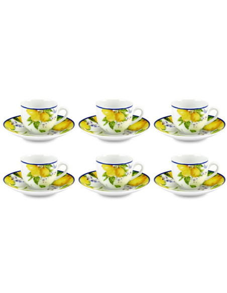 FADE SET 6 TAZZE CAFFÈ CON PIATTINO 90 ML - SORAYA