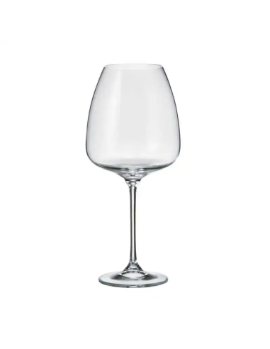 CRYSTAL BOHEMIA SET 6 CALICI VINO ROSSO 77 CL -...