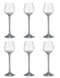 CRYSTAL BOHEMIA SET 6 CALICI LIQUORE 70 ML - ANSER By FADE