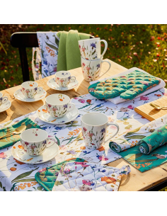 ANDREA FONTEBASSO SET 6 TAZZE CAFFE 10 CL - ATOLLO FLORA 2