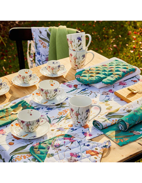 ANDREA FONTEBASSO SET 6 TAZZE CAFFE 10 CL - ATOLLO FLORA