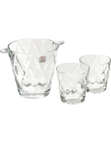 VIDIVI SET 6 BICCHIERI ACQUA CON SECCHIELLO -...