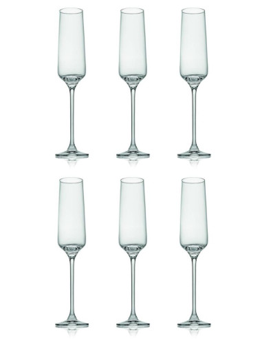 IVV SET 6 CALICI FLUTE 19 CL - TASTING HOUR