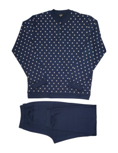 JULIPET PIGIAMA UOMO SERAFINO MANICA LUNGA E PANTALONE LUNGO 2