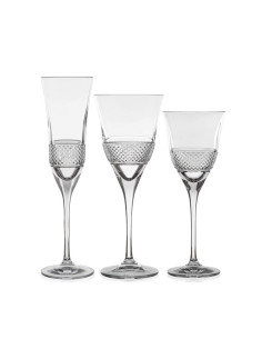 RCR SERVIZIO CALICI IN CRISTALLO 36 PEZZI - FIESOLE