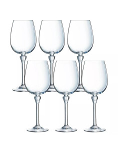 CRYSTAL D'ARQUES SET 6 CALICI VINO 35 CL IN CRISTALLO -...