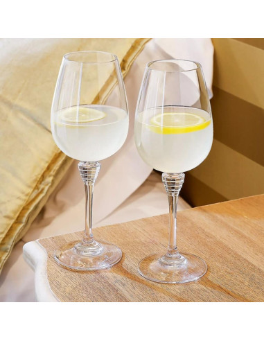 CRYSTAL D'ARQUES SET 6 CALICI VINO 35 CL IN...