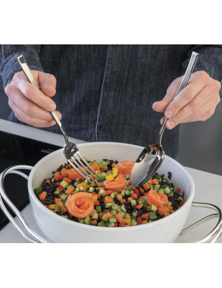 SAMBONET COFANETTO POSATE A SERVIRE - ROCK PVD MIRROR