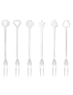 SAMBONET SET 6 FORCHETTINE APERITIVO - PARTY PORTAFORTUNA