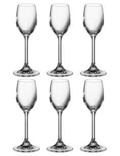 BOHEMIA SET 6 CALICI LIQUORE IN CRISTALLO 65 ML - KLARA