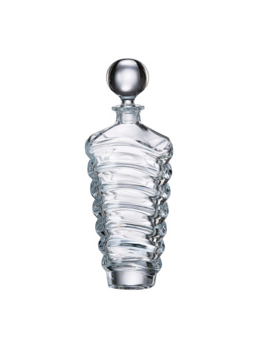 BOHEMIA SET 1 BOTTIGLIA E 6 BICCHIERI WHISKY IN...