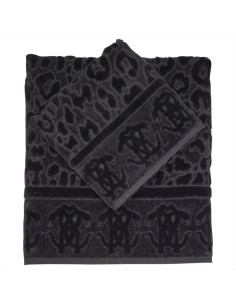 ROBERTO CAVALLI SET 2 ASCIUGAMANI IN SPUGNA DI COTONE -...