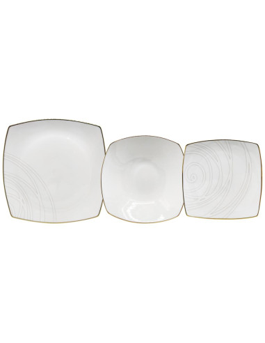 WEISSESTAL SERVIZIO PIATTI 18 PEZZI - LIBERTY GOLD