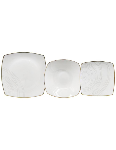 WEISSESTAL SERVIZIO PIATTI 18 PEZZI - LIBERTY GOLD