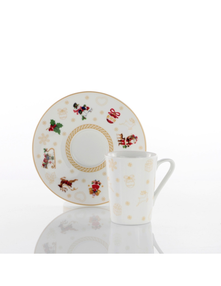 WEISSESTAL SET 2 TAZZE CAFFÈ NATALIZIE - XMAS