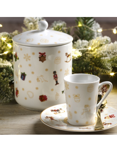 WEISSESTAL SET 2 TAZZE CAFFÈ NATALIZIE - XMAS