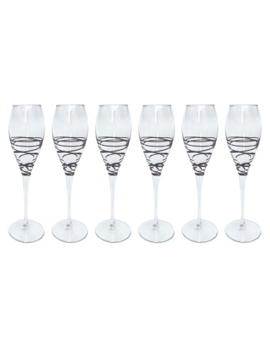 WEISSESTAL SET 6 CALICI FLUT 23 CL - TWIST