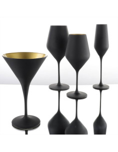 WEISSESTAL SET 6 COPPE MARTINI 25 CL - VELVET BLACK