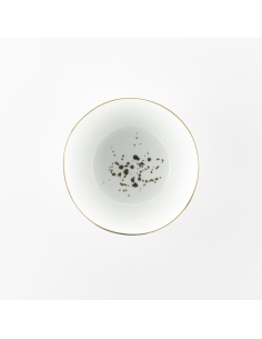 WEISSESTAL SET 6 COPPETTE 15 CM - ONIX WHITE GOLD DOTS