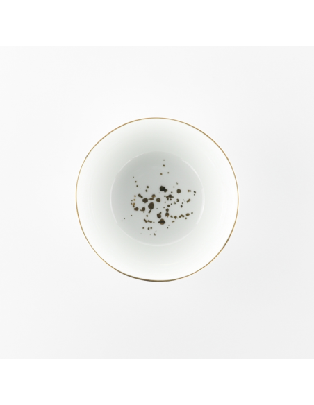 WEISSESTAL SET 6 COPPETTE 15 CM - ONIX WHITE GOLD DOTS