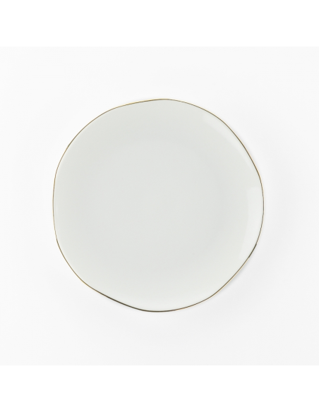 WEISSESTAL SET 6 PIATTI FRUTTA 20.5 CM - ONIX WHITE GOLD LINE