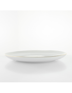 WEISSESTAL SET 6 PIATTI PIANI 27 CM - ONIX WHITE GOLD LINE 2