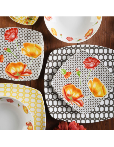 TOGNANA SERVIZIO PIATTI 18 PZ - AREA POPPIES