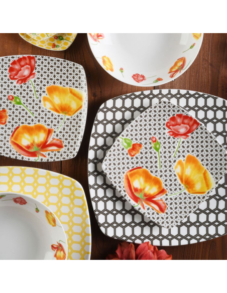 TOGNANA SERVIZIO PIATTI 18 PZ - AREA POPPIES